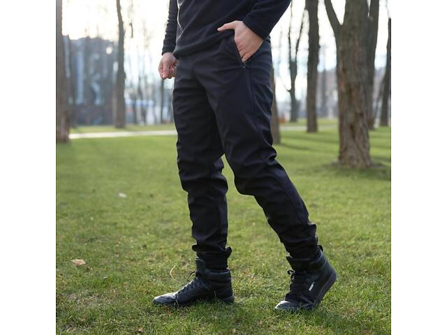 Штаны мужские soft shell 'Basic' Intruder черные - Фото 7