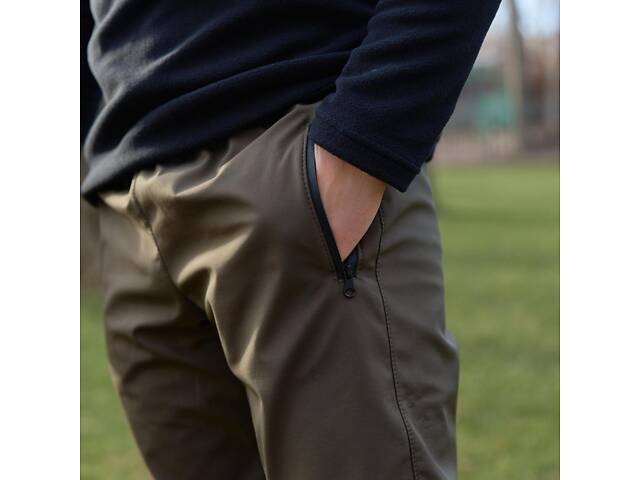 Штаны мужские soft shell 'Basic' Intruder хаки - Фото 5