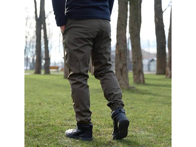 Штаны мужские soft shell 'Basic' Intruder хаки - Фото 2