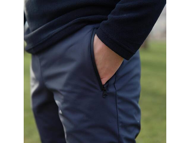Штаны мужские soft shell 'Basic' Intruder серые - Фото 4