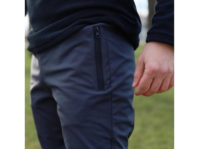 Штаны мужские soft shell 'Basic' Intruder серые - Фото 6