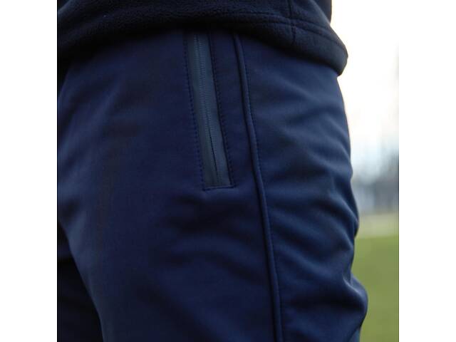 Штаны мужские soft shell 'Basic' Intruder синие - Фото 3