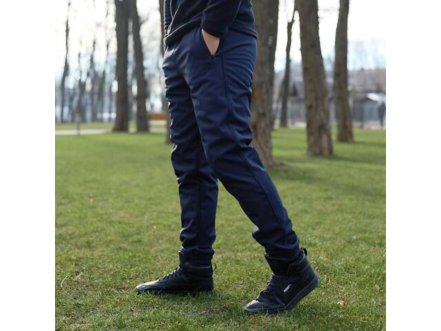 Штаны мужские soft shell 'Basic' Intruder синие - Фото 7