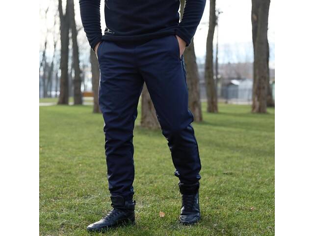 Штаны мужские soft shell 'Basic' Intruder синие - Фото 1