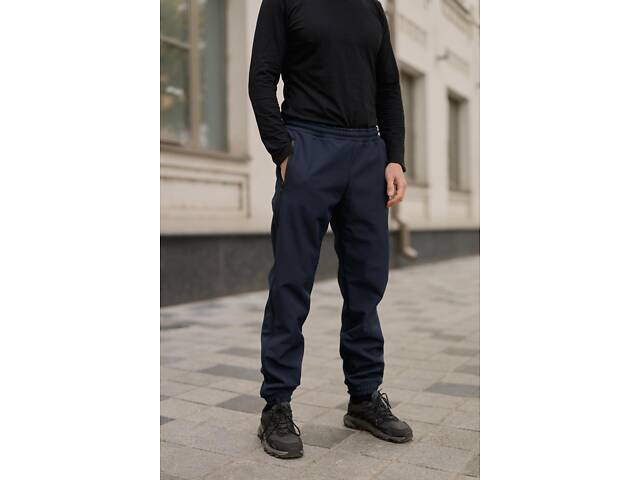 Штаны мужские soft shell 'Basic' Intruder синие - Фото 1