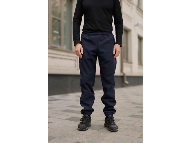 Штаны мужские soft shell 'Basic' Intruder синие - Фото 4