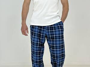 Штани чоловічі Triko Клітинка 60 Чорно-синій (66584798-4)