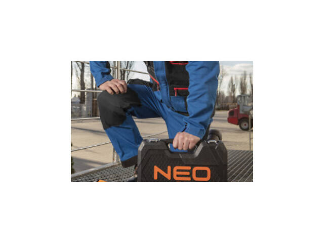 Штани робочі Neo Tools HD+, розмір L (52), 275 г/м², бавовна, з відсіком для наколінників (81-225-L) - Фото 7