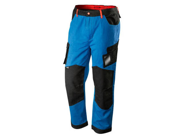 Штани робочі Neo Tools HD+, розмір L (52), 275 г/м², бавовна, з відсіком для наколінників (81-225-L) - Фото 1