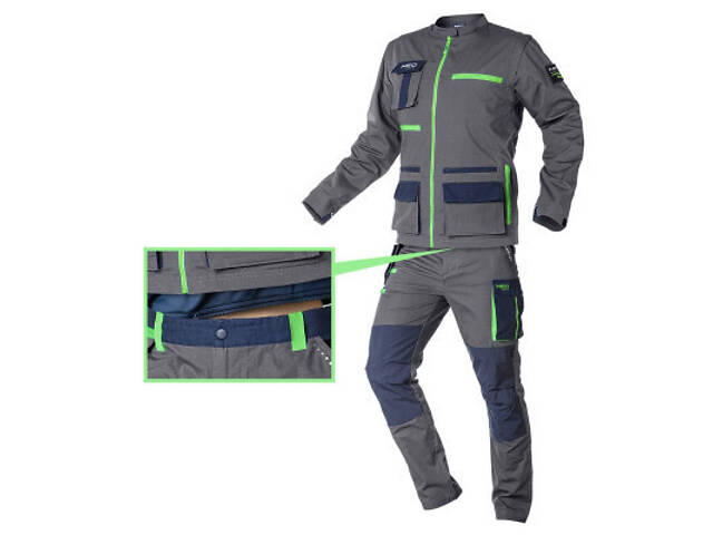 Штани робочі Neo Tools Premium, розмір XXXL(58), тканина ripstop, 210 г/м², бавовна (81-227-XXXL) - Фото 8