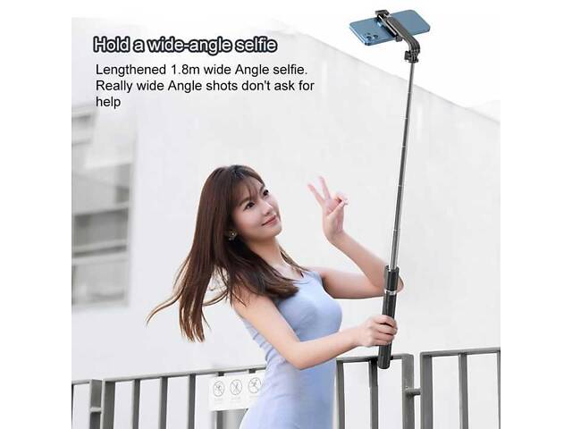 Штатив-трипод для телефона Selfie stick P100 1.77м с Bluetooth пультом - Фото 9