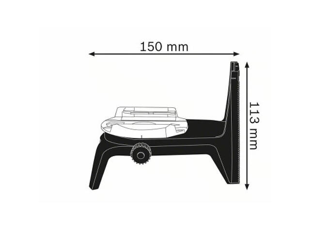 Штатив для нівеліра Bosch Professional RM2, 150х80х113мм (0.601.092.700) - Фото 4