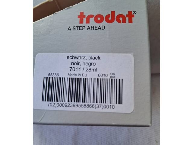 Штемпельная краска на водной основе Trodat 7011 28 мл Черная - Фото 2