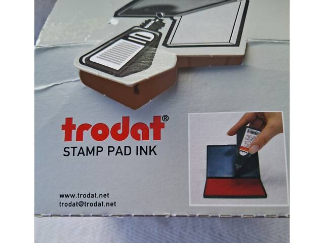 Штемпельная краска на водной основе Trodat 7011 28 мл Черная - Фото 3