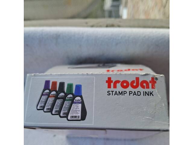 Штемпельная краска на водной основе Trodat 7011 28 мл Черная - Фото 5