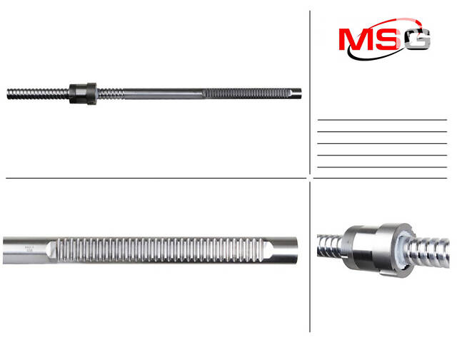 Шток рульової рейки з ЕПК BW406.NLR0.C BMW 5 F10-18 10-17, 7 F01-F04 08-15, 6 F06-13 10-18