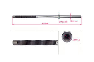 Шток рульової рейки з ГПК HY232RC HYUNDAI Accent RB 10-18, Solaris RB 11-17; KIA Rio QB/UB 11-17