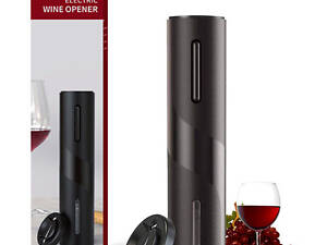 Електричний штопор для вина, електроштопор на батарейках з ножем для фольги.