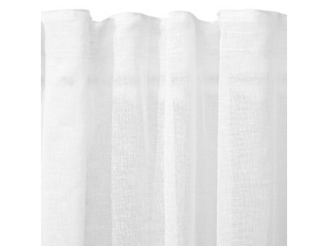 Штора Ardesto Гардина крафт-лен 100% поліестер 300х270 см, біла (ART1050WH) - Фото 3