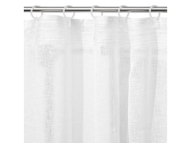 Штора Ardesto Гардина крафт-лен 100% поліестер 300х270 см, біла (ART1050WH) - Фото 4
