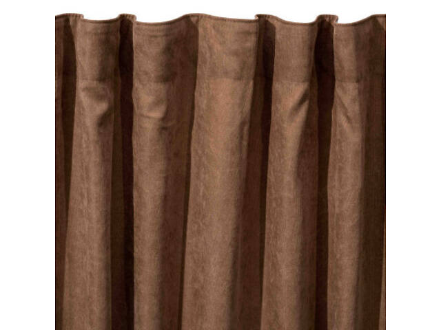 Штора Ardesto мікровелюр 100% поліестер, 150х270 см шоколад (ART1010CH) - Фото 3