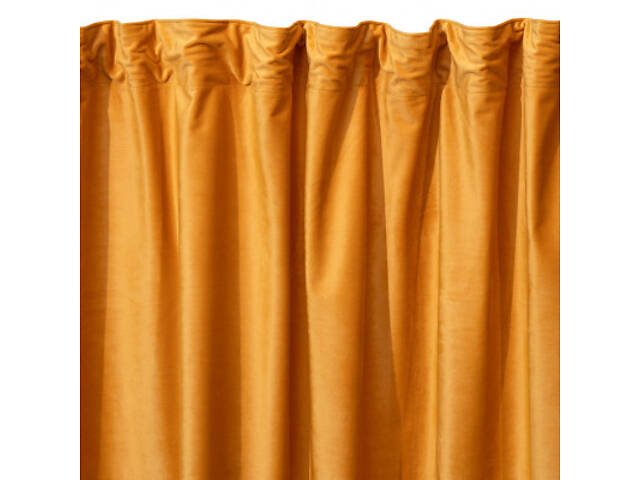 Штора Ardesto велюр 100% поліестер, 150х270 см жовта (ART1030YE) - Фото 3