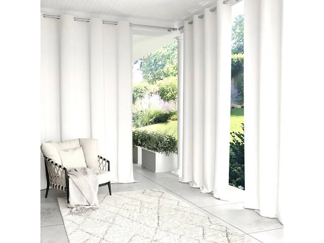 Штора вулична водонепроникна для альтанки (2.2 х 1.45 м) Білий - Фото 4