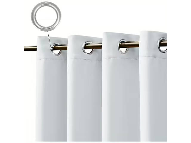 Штора вулична водонепроникна для альтанки (2.8 х 1.45 м) Білий - Фото 3