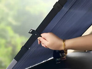 Шторка для авто на липучках, высота 70 см, из фольги и нано-ткани, защита от солнца в автомобиль 000067128 повреждена уп