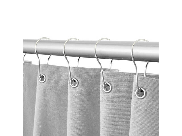 Штора для душу та ванни COSAS AZURE з кільцями 180х180 см Бірюзовий. - Фото 9