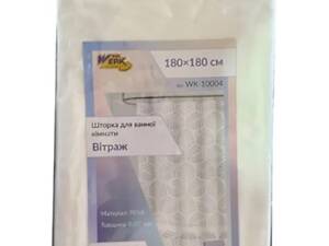 Шторка у ванну Werk Вітраж WK-10004 180х180 см