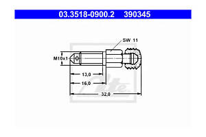 Штуцер прокачки тормозов 03.35180900.2