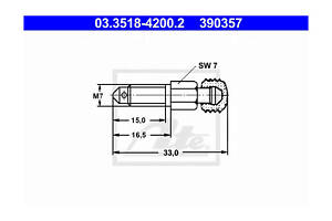 Штуцер прокачування гальм 03.35184200.2