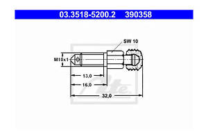 Штуцер прокачування гальм 03.35185200.2