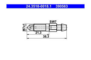 Штуцер прокачки тормозов 24.35180018.1