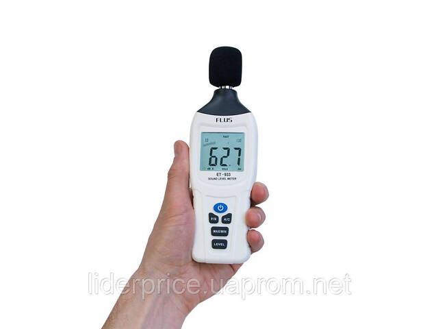 Шумомер Flus ET-933 (dBA, dBC, 30...130 дБ, ±1.4 дБ, 32...8000 Гц), оригинал! - Фото 1