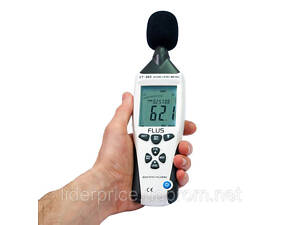 Шумомер с часами Flus ET-953 (dBA, dBC, 30...130 дБ, ±1.4 дБ, 32...8000 Гц)