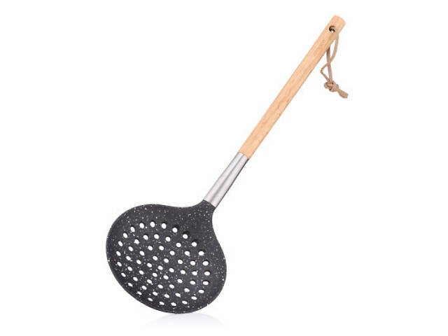 Шумовка Ardesto Midori, 36см, нейлон, дерево, нержавіюча сталь, чорний (AR1309BP) - Фото 1