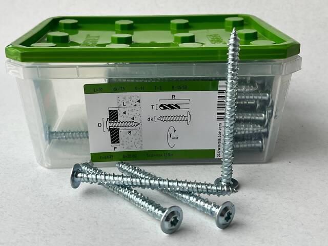 Шуруп для бетона ESSVE 7,5(6)х92 WAF ТХ30, оцинкованный (арт. 105286) - Фото 2