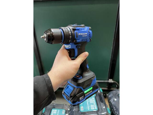 Шуруповерт акумуляторний ZEGOR CDAX-21BL (акуми 2Ah 2шт і зарядка) - Фото 3