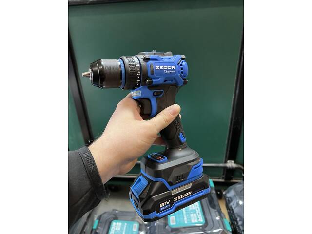 Шуруповерт акумуляторний ZEGOR CDAX-21BL (акуми 2Ah 2шт і зарядка) - Фото 10