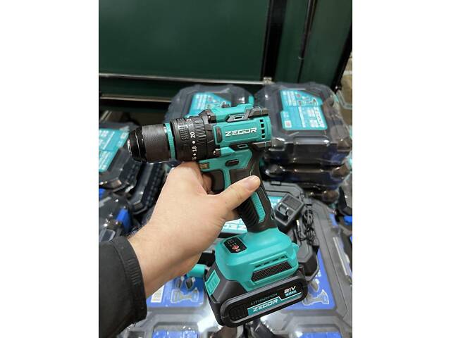 Акумуляторний шуруповерт ZEGOR CDB-21BLH (акумулятори 2Ah 2шт і зарядний пристрій) - Фото 2