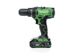 Шуруповерт акумуляторний APRO 895030 кейс 20В 2ак 2А/год Li-lon з АКБ і ЗП в компл