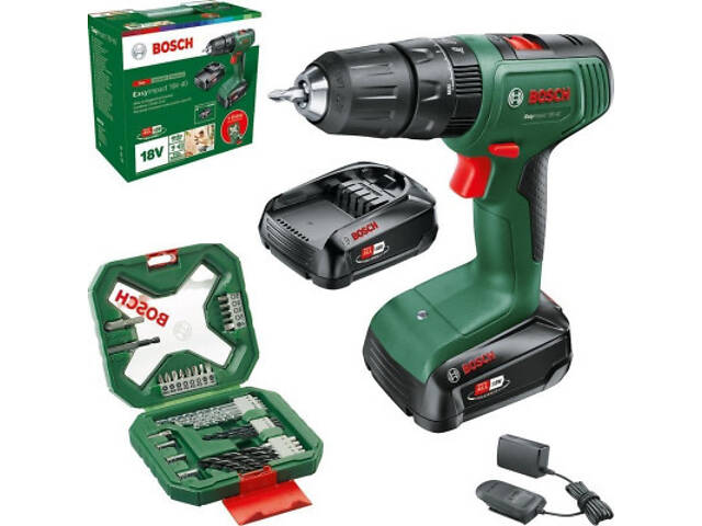Шуруповерт Bosch EasyImpact 18V-40 18В 2х2Агод 2038Нм 0-4300-1630обхв кейс ЗП набір з (0.603.9D8.109) - Фото 2