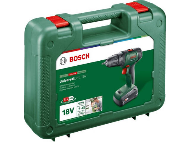 Шуруповерт Bosch UniversalDrill 18V 18В 1х1.5Агод 20Нм 0-4400-1450обхв кейс ЗП 1.3кг (0.603.9D4.001) - Фото 3