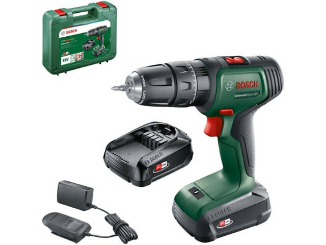 Шуруповерт Bosch UniversalImpact 18В 2х1.5Агод 20Нм 0-4400-1450обхв кейс ЗП 1.3кг (0.603.9D4.102) - Фото 2