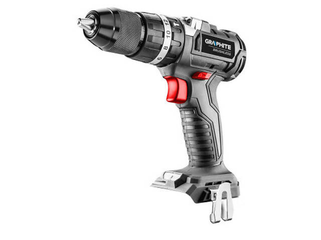 Шуруповерт Graphite Energy+ 18V бесщеточный 58Нм, 3 ск., 0-500·0-1700об/мин (без АКБ и ЗУ) (58G020) - Фото 8