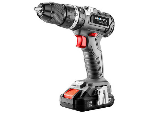 Шуруповерт Graphite Energy+ 18V бесщеточный 58Нм, 3 ск., 0-500·0-1700об/мин (без АКБ и ЗУ) (58G020) - Фото 10