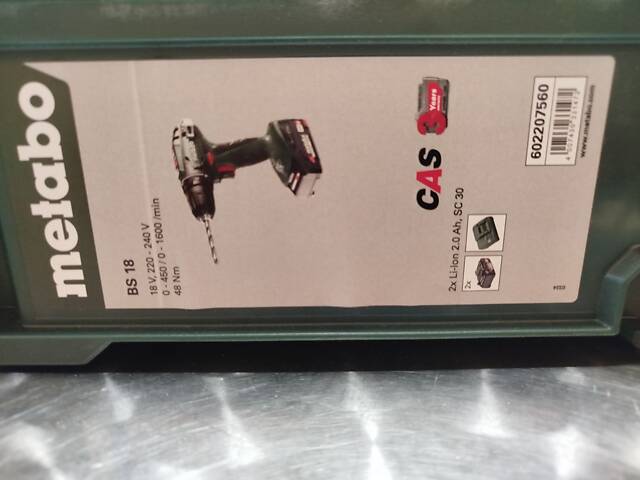 Шуруповерт Metabo BS 18 - Фото 3