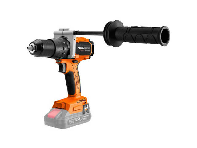 Шуруповерт Neo Tools Energy+ 18V, безщітковий, 100Нм, 0-480/0-1900об/хв 1.56кг (без АКБ і ЗУ) (04-616) - Фото 1